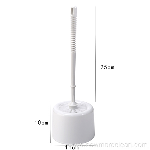 Plastic Household Toilet Cleaning Brush With Holder